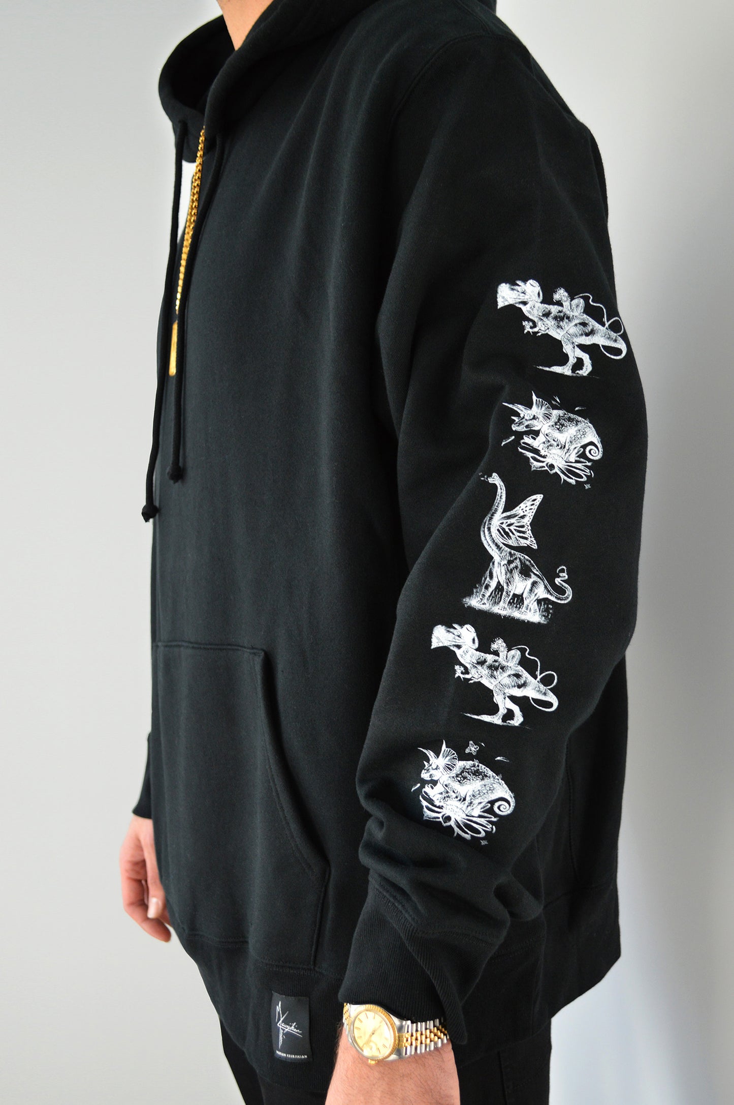 Dino Sleeve Hoodie